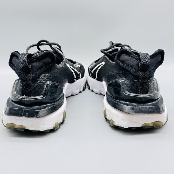 Nike Shoes Mens 9 Black React Vision Athletic Running Sneakers Low Top Lace Up - Picture 7 of 11